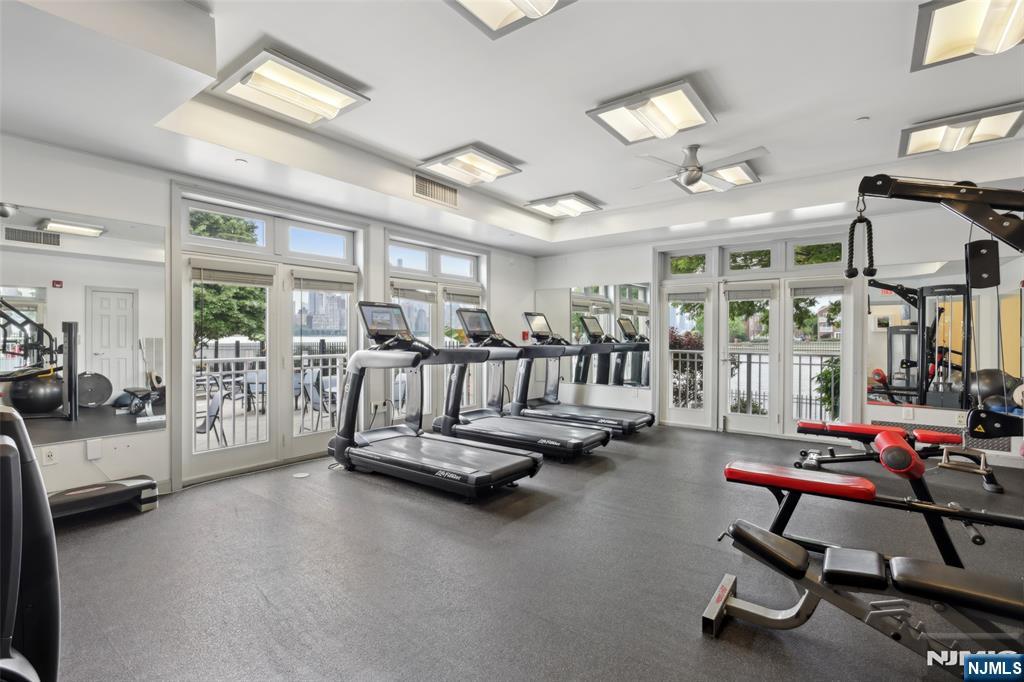 7400 River Road, Unit 409 North Bergen, NJ 07047 - Photo 19 of 30 a view of a room with gym equipment