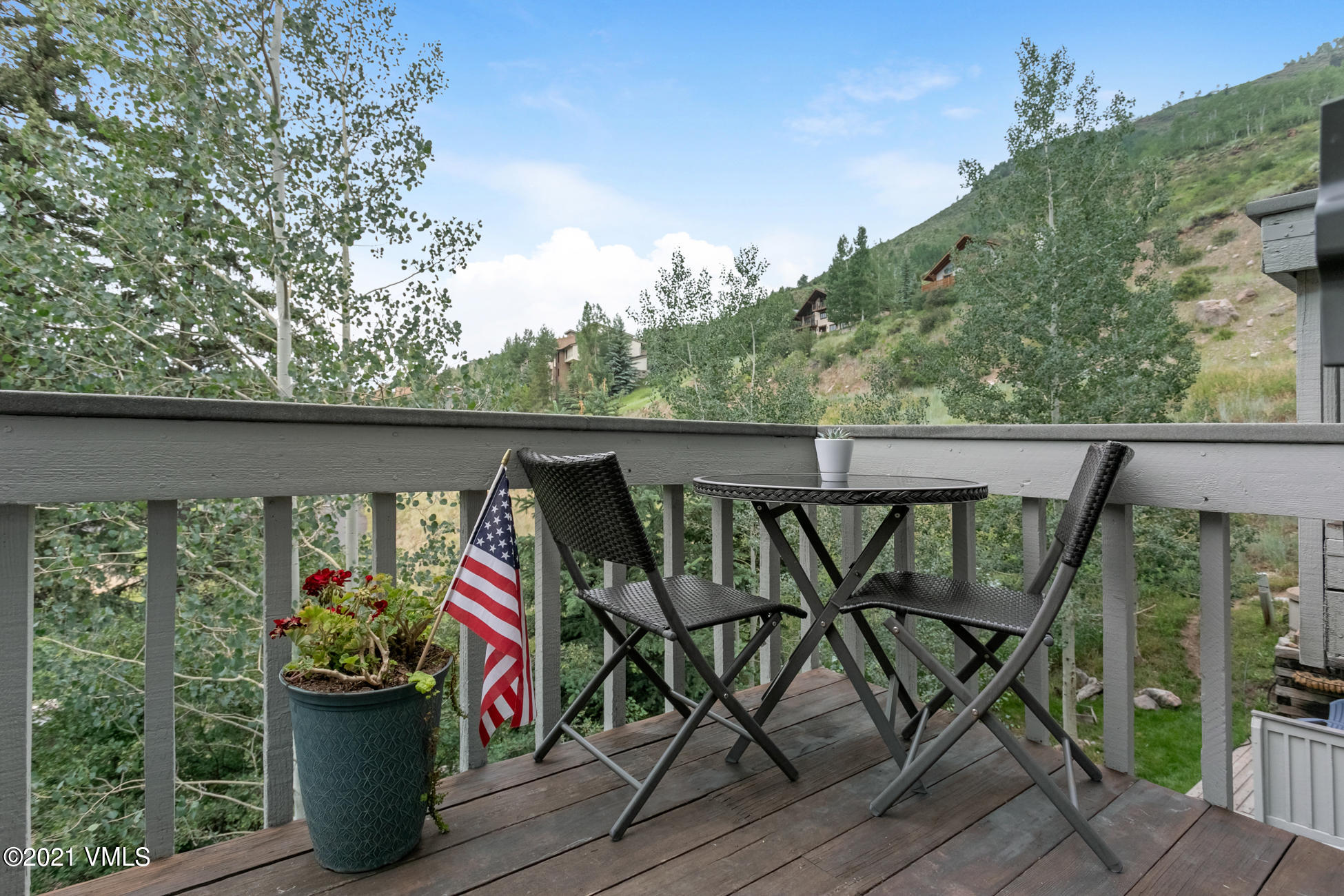 980 Vail View Drive, Unit 211B Vail, CO 81657 - Photo 18 of 21 an outdoor view from a balcony