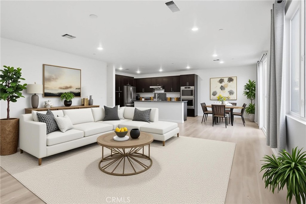 19452 Fortunello Avenue Riverside, CA 92508 - Photo 3 of 25 Family Room/Kitchen-digitally staged