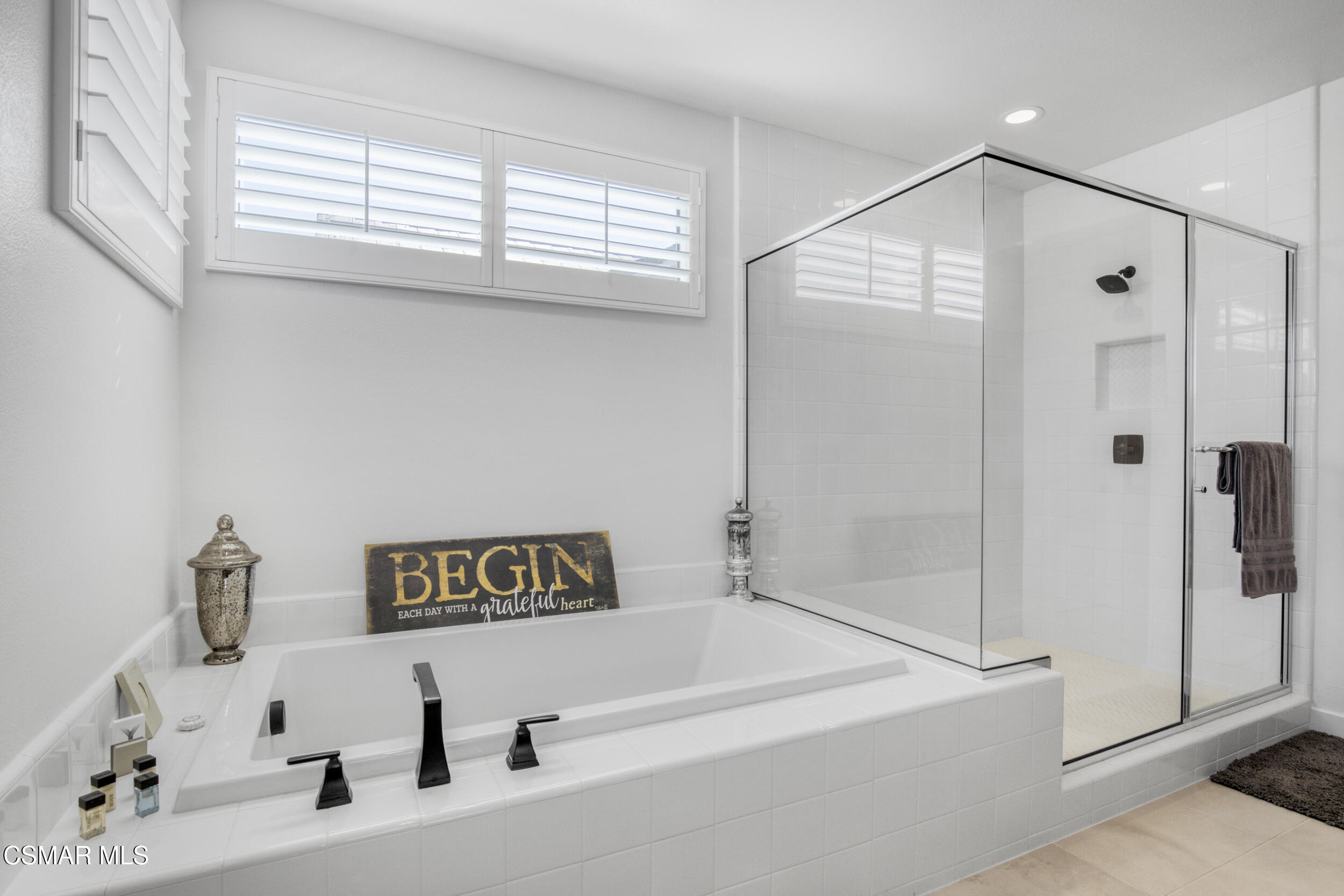 28665 Windbreak Trail Saugus, CA 91350 - Photo 24 of 56 a bathroom with a shower and a sink