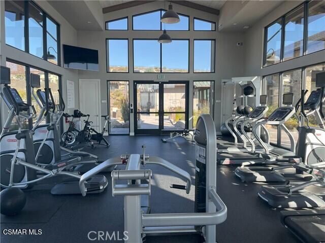 28665 Windbreak Trail Saugus, CA 91350 - Photo 46 of 56 a view of a room with gym equipment