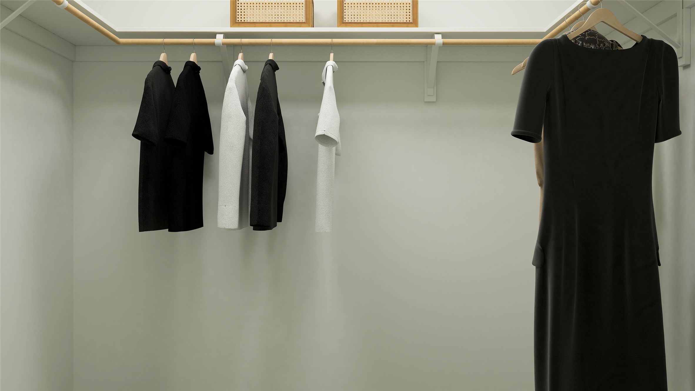 a view of walk in closet