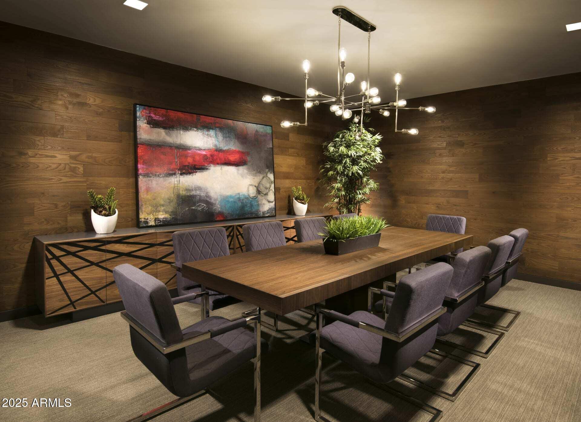 1616 North Central Avenue, Unit S1 Phoenix, AZ 85004 - Photo 7 of 10 a view of a dining room with furniture and chandelier