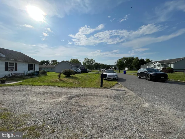 a view of a house with a big yard and a large trees