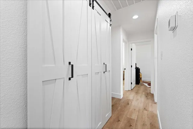 a view of a walk in closet