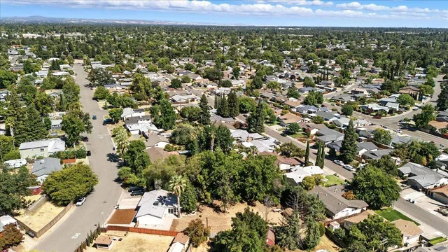 an aerial view of multiple house