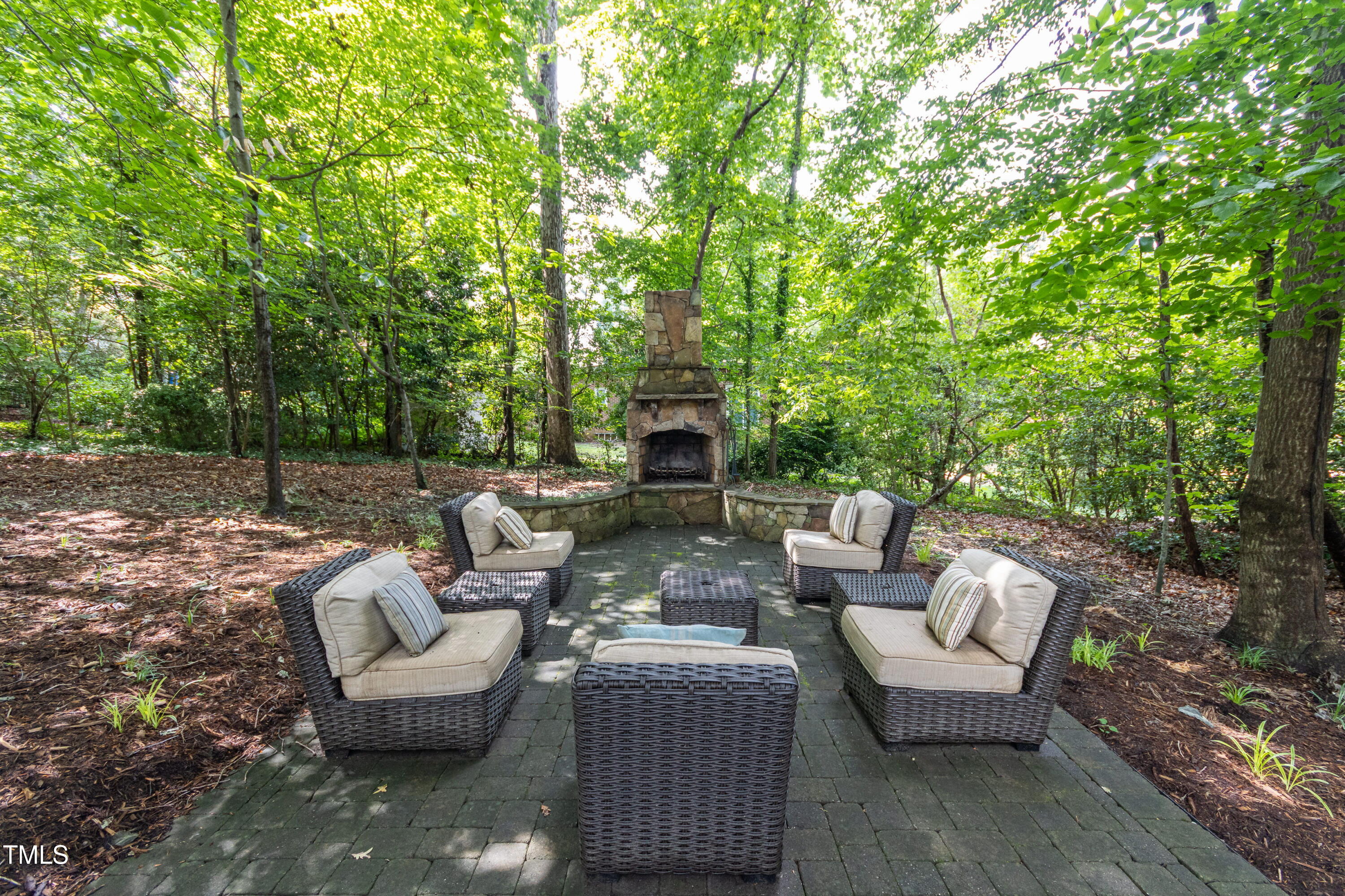 3359 Hampton Road Raleigh, NC 27607 - Photo 45 of 47 3359 Hampton Road - Summer fireplace pat