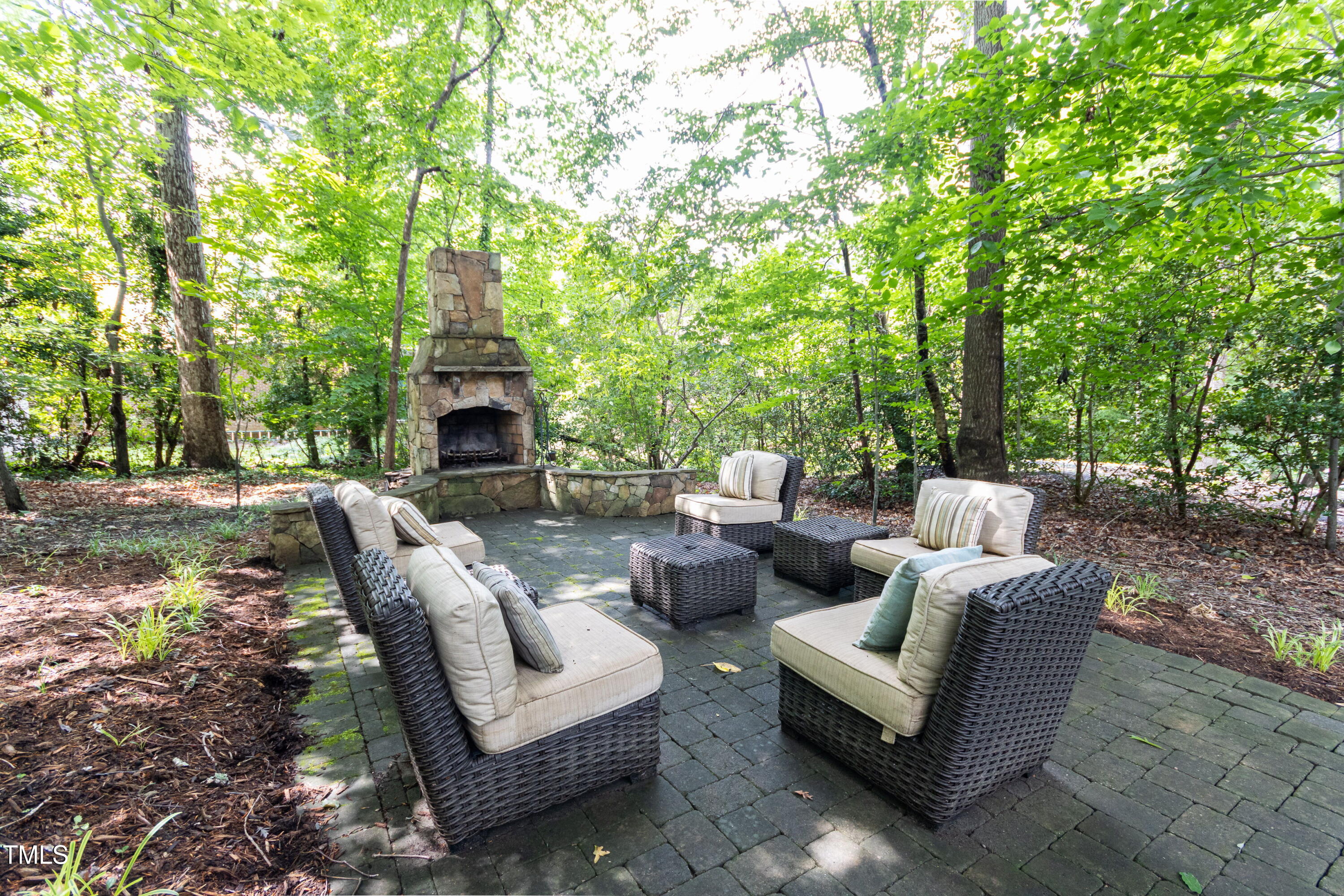 3359 Hampton Road Raleigh, NC 27607 - Photo 46 of 47 3359 Hampton Road - Summer fireplace pat