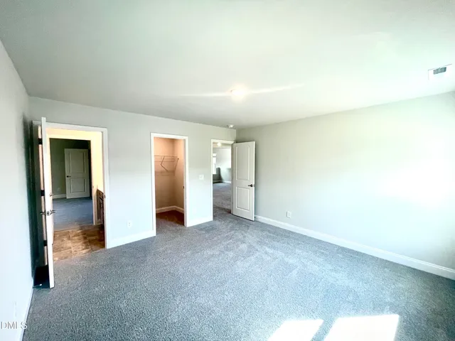 a view of small space with racks on the wall