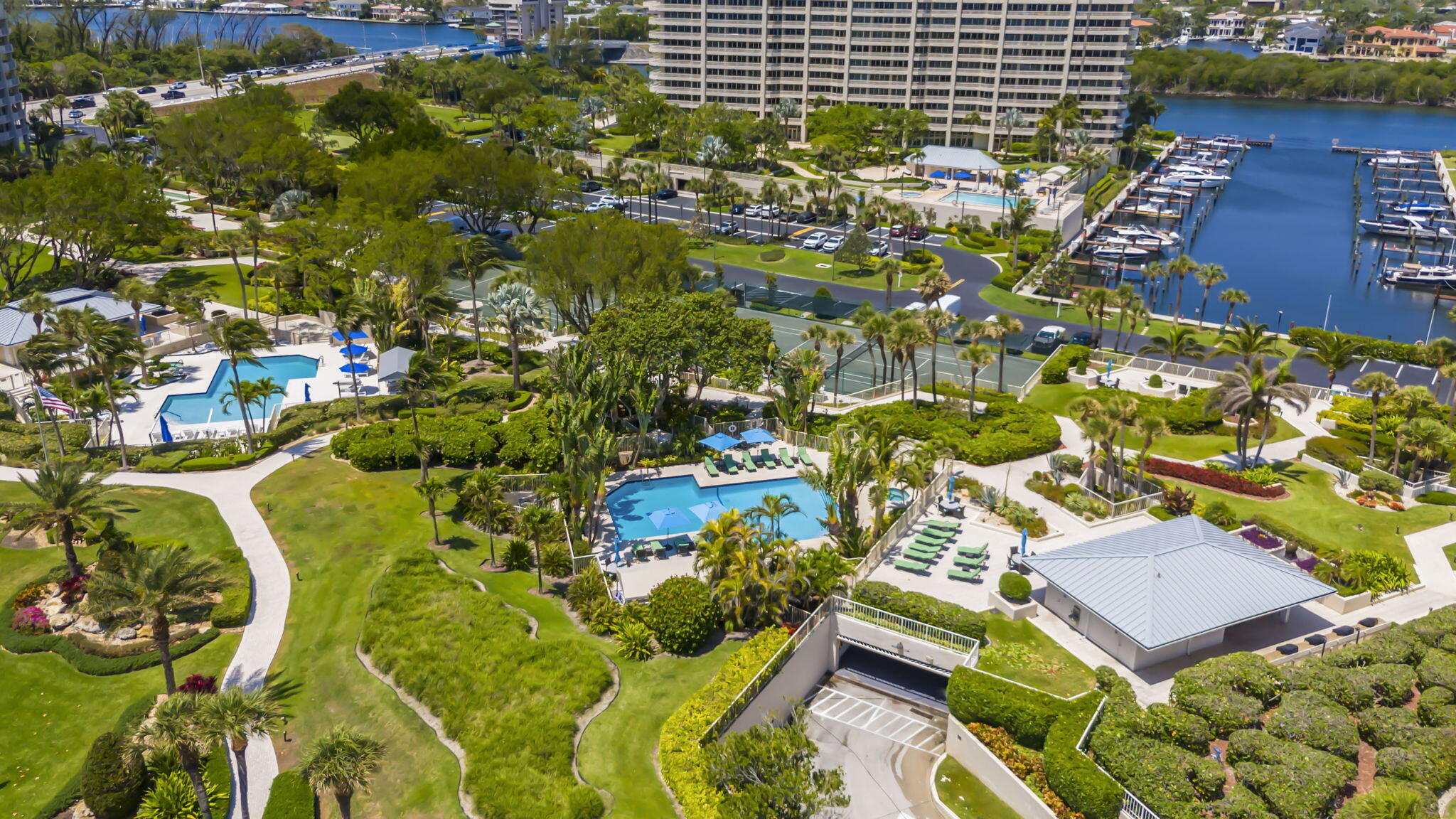 4301 North Ocean Boulevard, Unit A206 Boca Raton, FL 33431 - Photo 34 of 37 an aerial view of residential houses with outdoor space