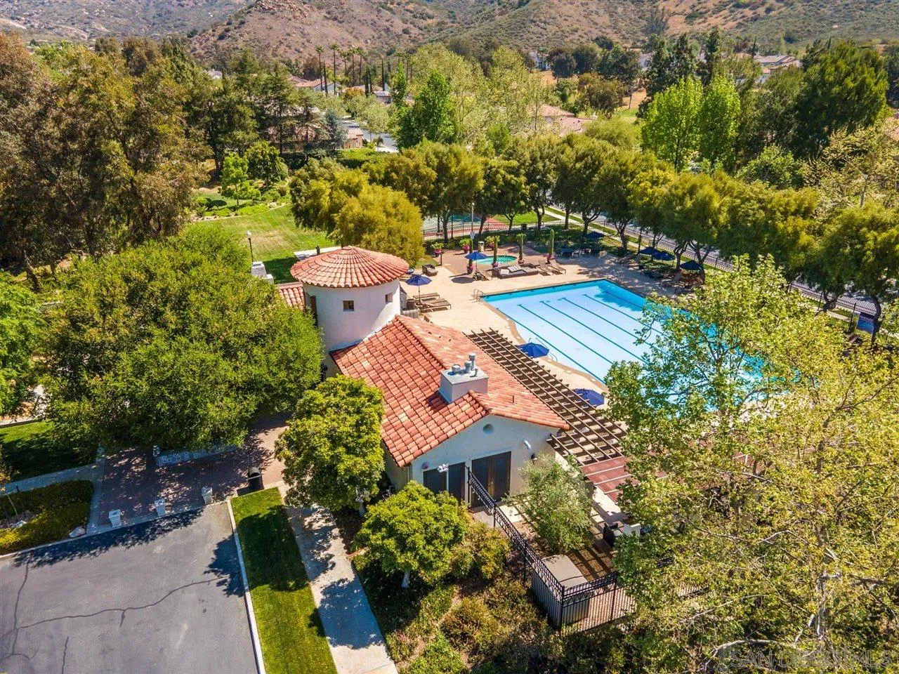 2319 Ranchview Place Escondido, CA 92027 - Photo 47 of 47 an aerial view of a house with a yard basket ball court and outdoor seating