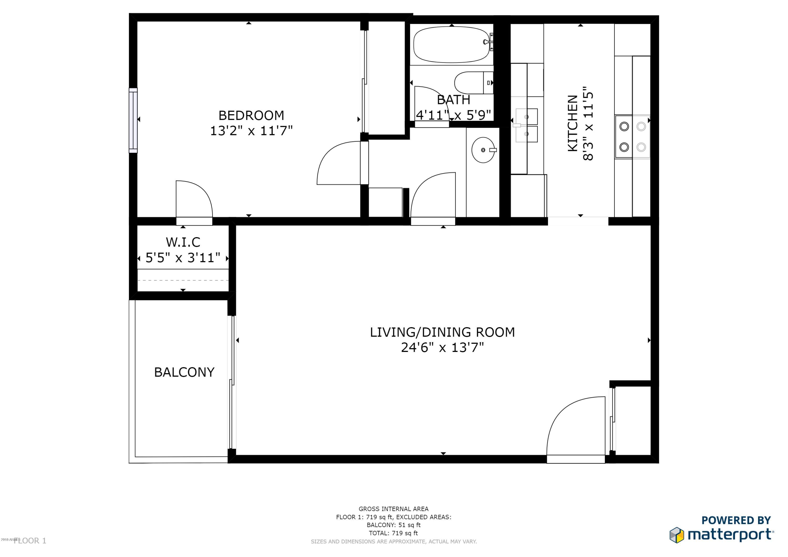 3825 East Camelback Road, Unit 232 Phoenix, AZ 85018 - Photo 23 of 23 Floor Plan