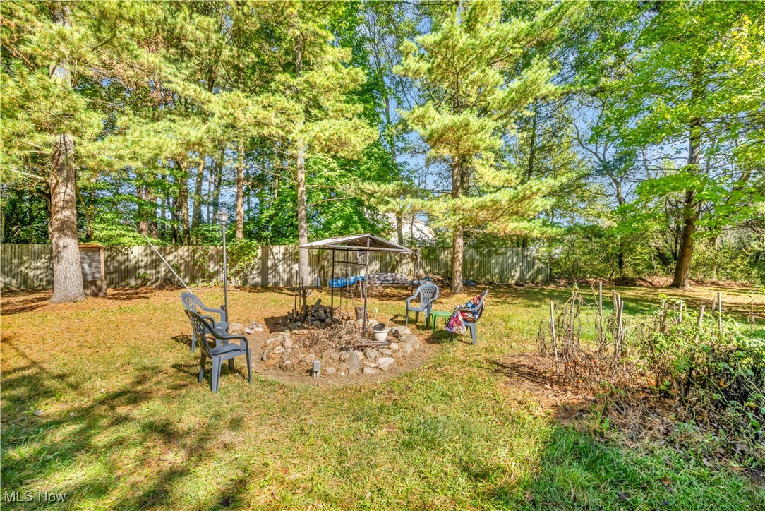 4032 Hanford Road Wakeman, OH 44889 - Photo 28 of 50 View of yard with an outdoor fire pit