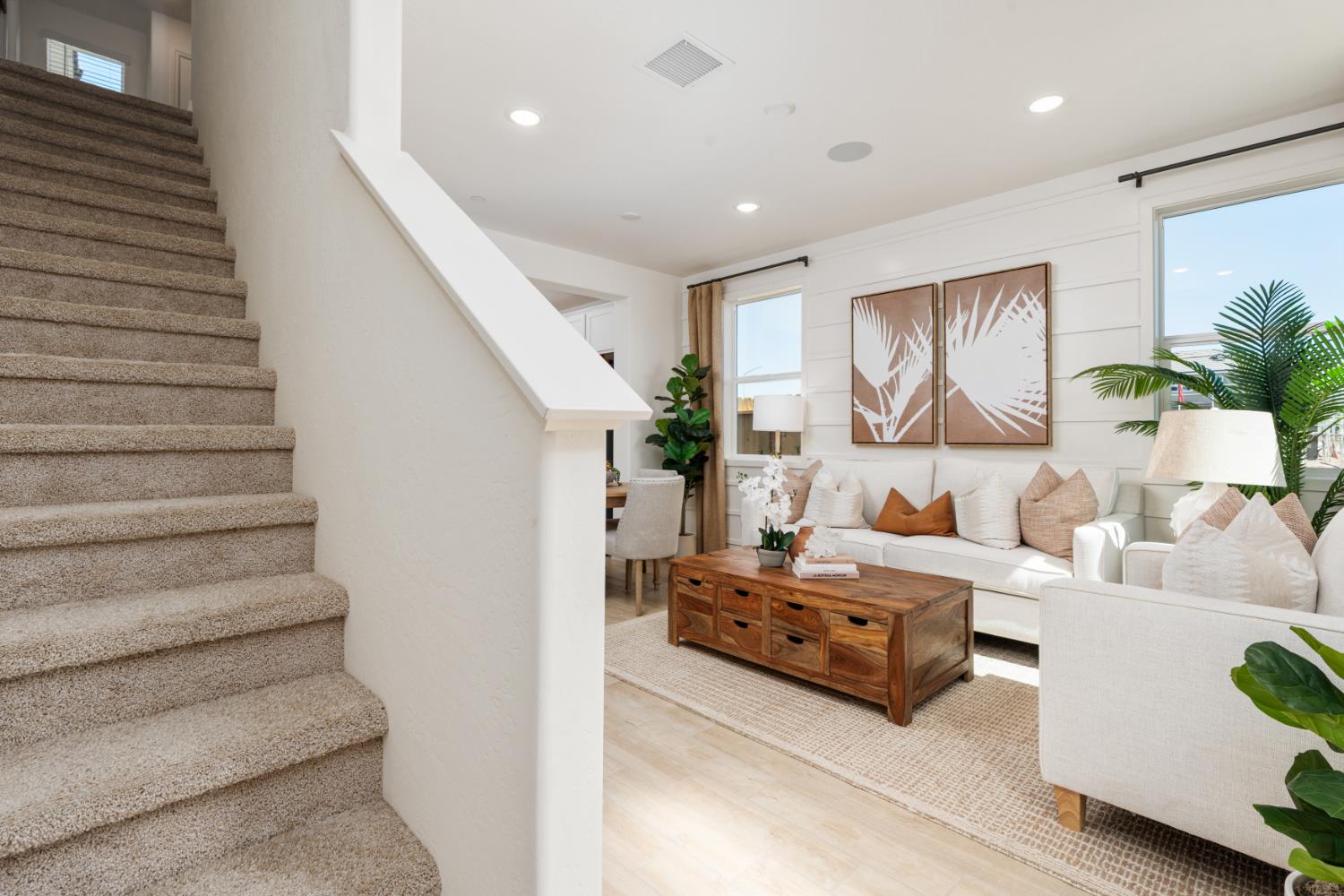 1477 Redbrick Lane Clovis, CA 93619 - Photo 17 of 33 a living room with furniture and wooden floor