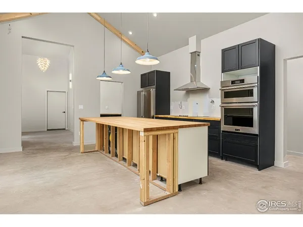 a kitchen with counter top space and a sink