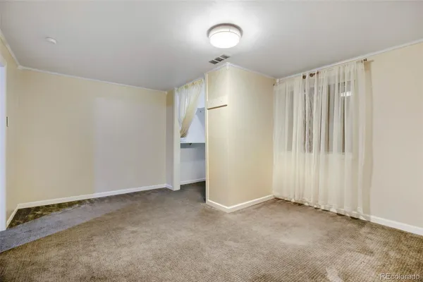 a view of an empty room