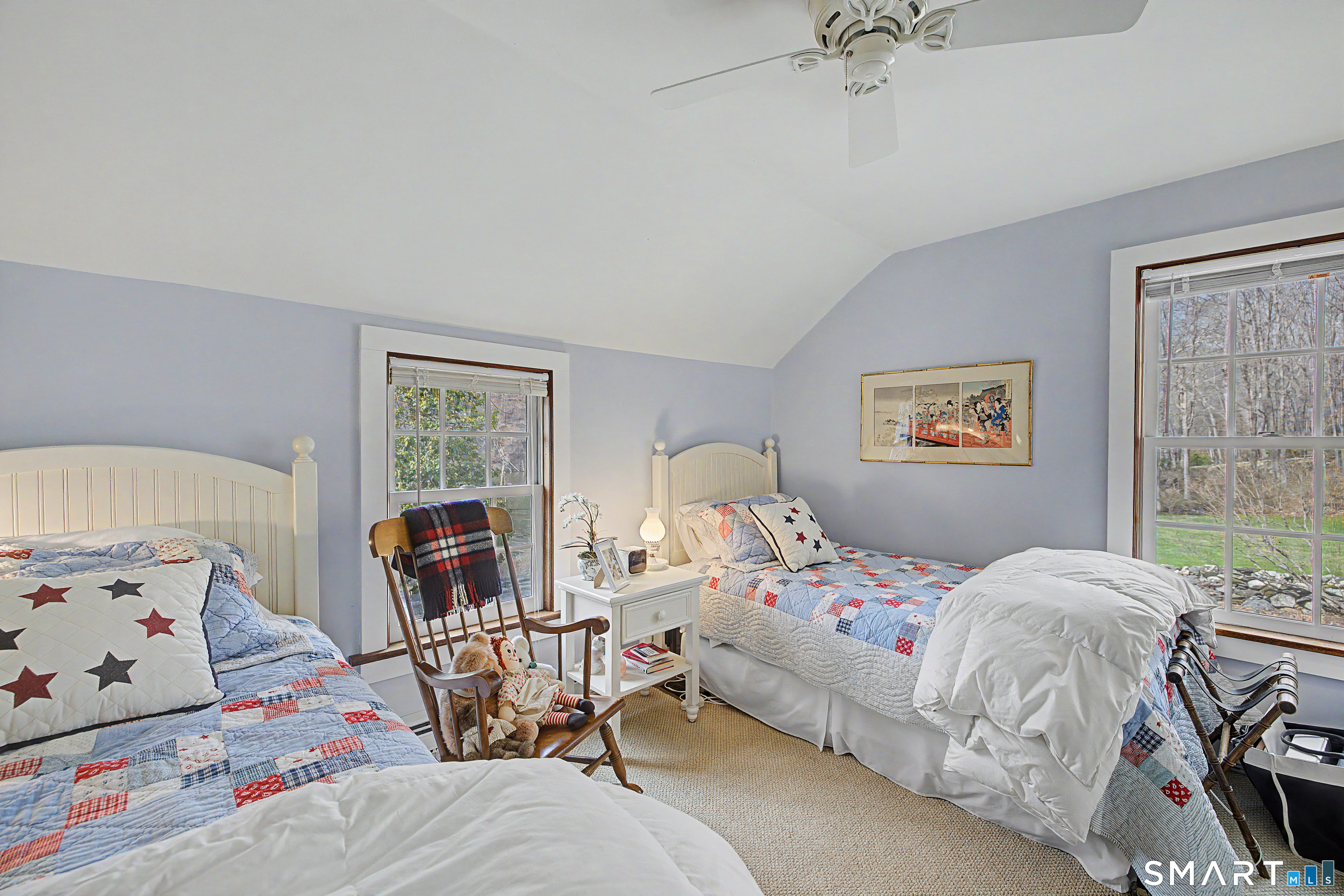 75 Lake Lillinonah Road North Bridgewater, CT 06752 - Photo 15 of 18 a bedroom with a bed and wooden floor