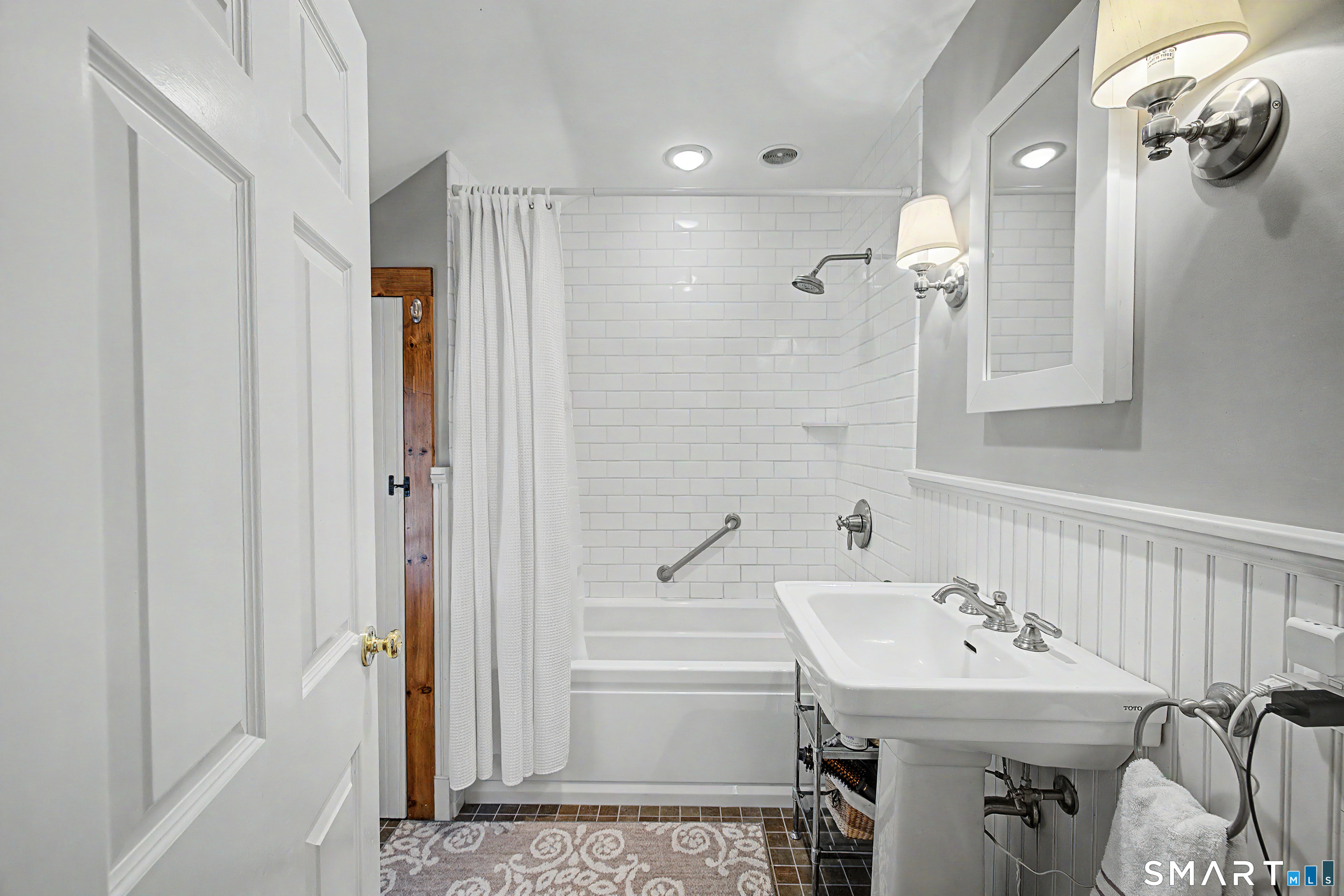 75 Lake Lillinonah Road North Bridgewater, CT 06752 - Photo 16 of 18 a bathroom with a sink a toilet and shower