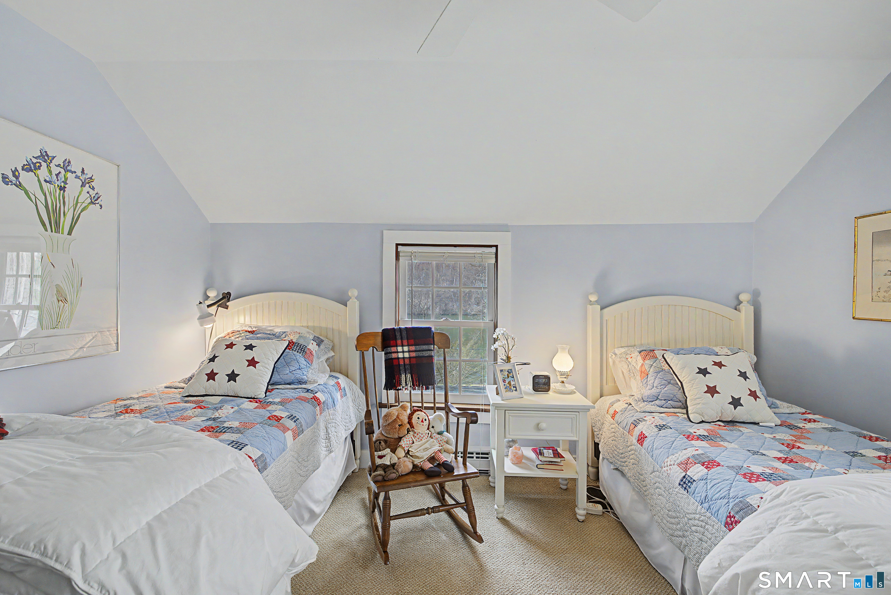 75 Lake Lillinonah Road North Bridgewater, CT 06752 - Photo 17 of 18 a bedroom with a bed and wooden floor