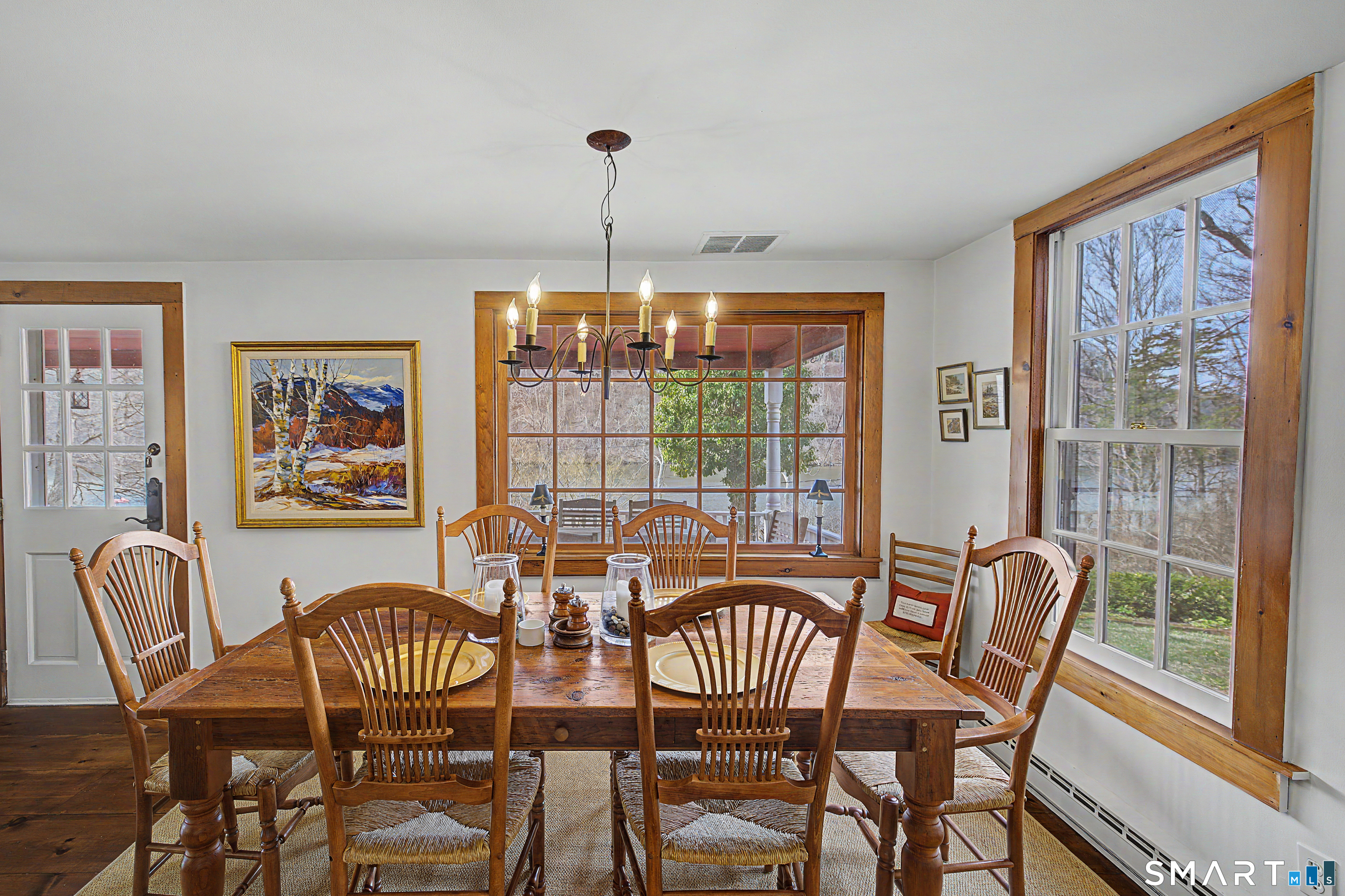 75 Lake Lillinonah Road North Bridgewater, CT 06752 - Photo 10 of 18 a view of a dining room with furniture window and outside view