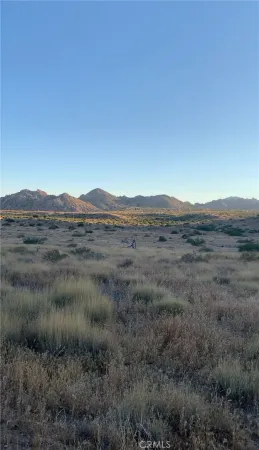 a view of mountain and grassy field