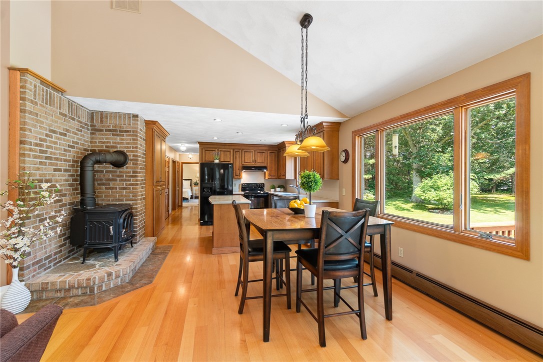 206 Pardon Joslin Road Exeter, RI 02822 - Photo 10 of 47 Eat in Kitchen with High End Jotul Wood Stove