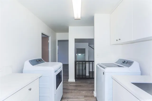 a room with storage and utility