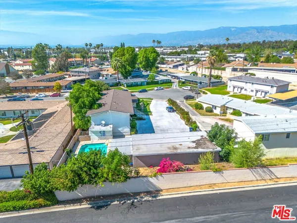 a view of a city with an ocean view
