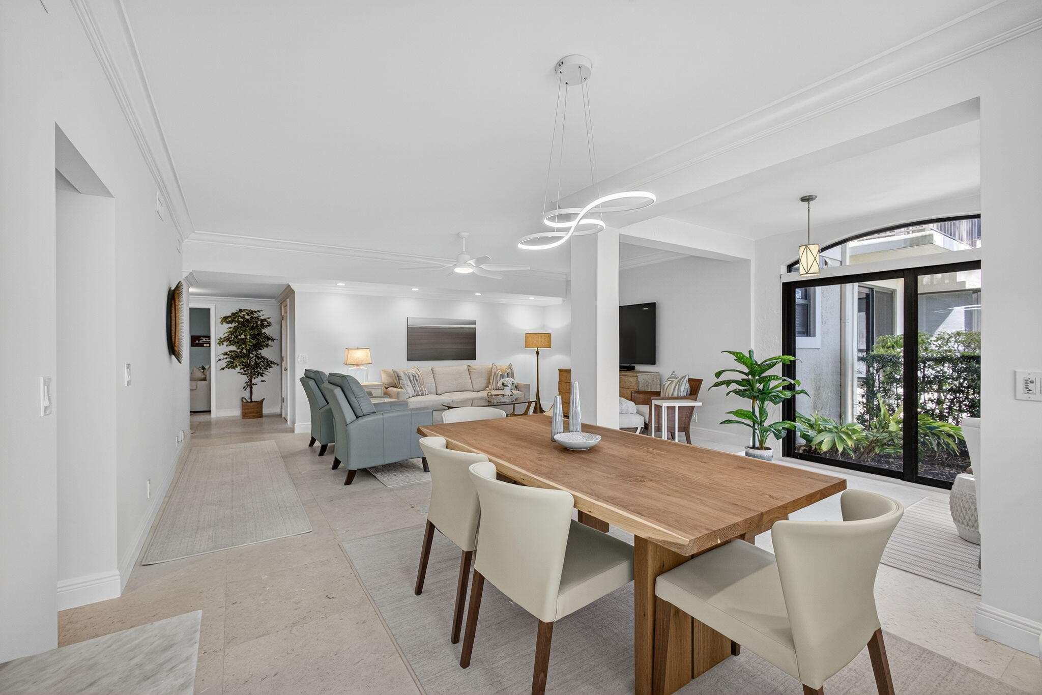 16050 West Bay Drive, Unit 155 Jupiter, FL 33477 - Photo 20 of 51 a view of a dining room with furniture window and outside view