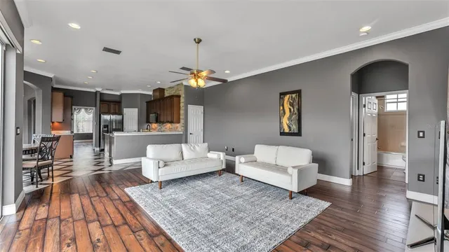 a view of a bathroom from a hallway