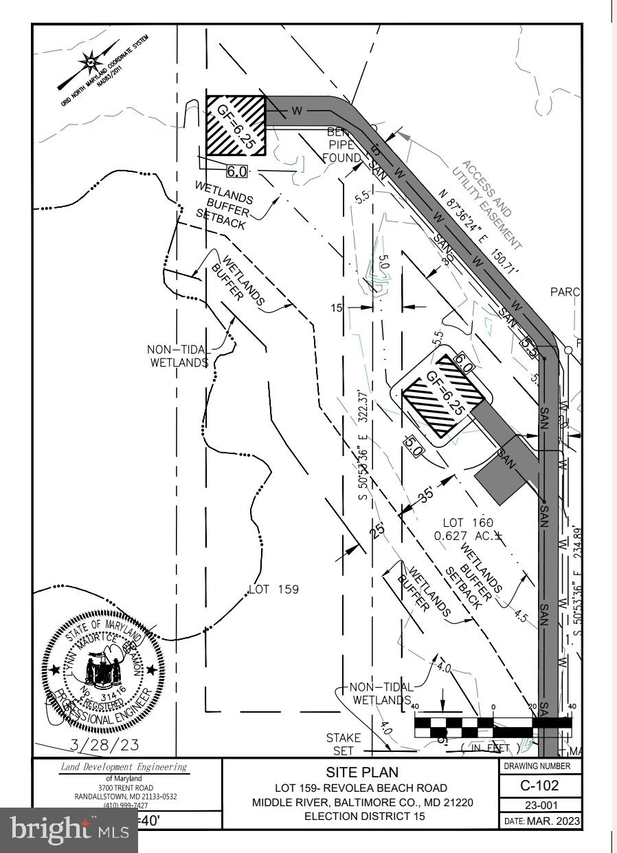 3668 Revolea Beach Road Middle River, MD 21220 - Photo 2 of 7 Plat of both parcels public water & sewer