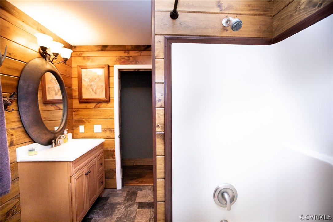 2232 Mt Pleasant Road Pamplin, VA 23958 - Photo 28 of 50 a bathroom with a sink and a mirror