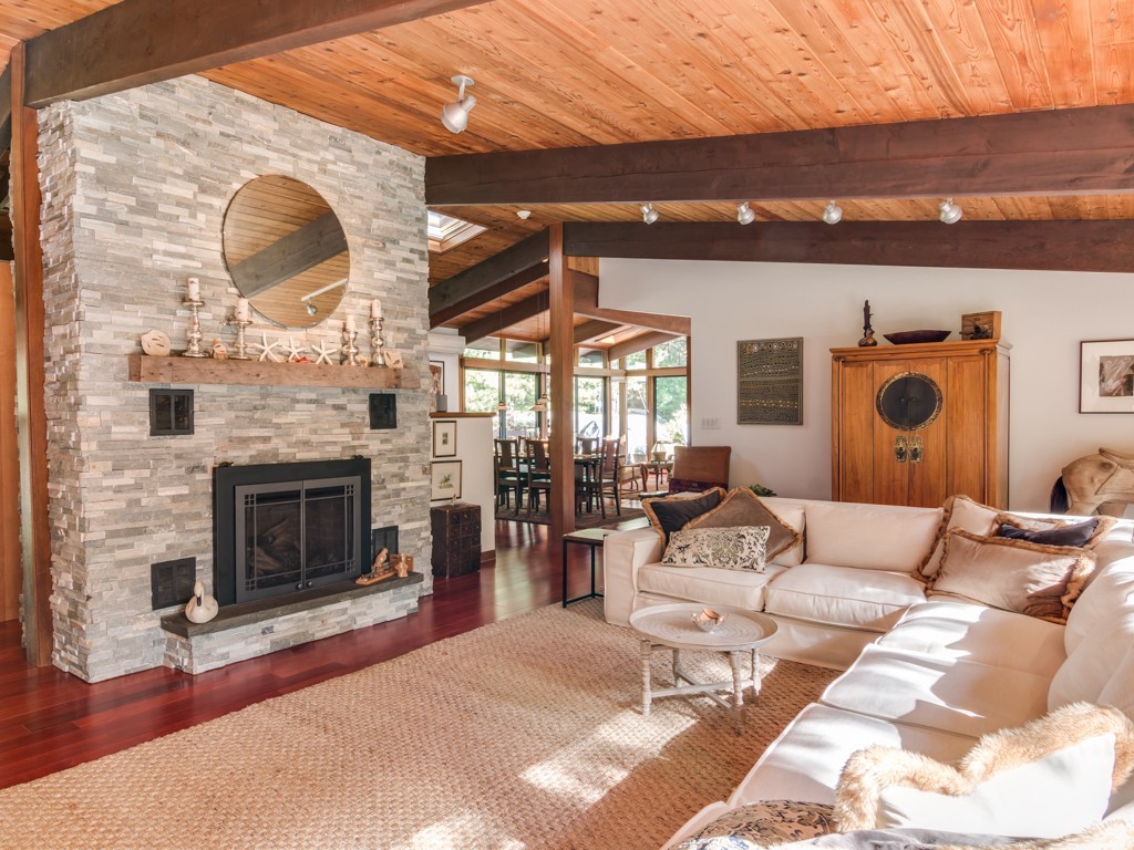 22 Bray Street Gloucester, MA 01930 - Photo 6 of 37 a living room with furniture and a fireplace