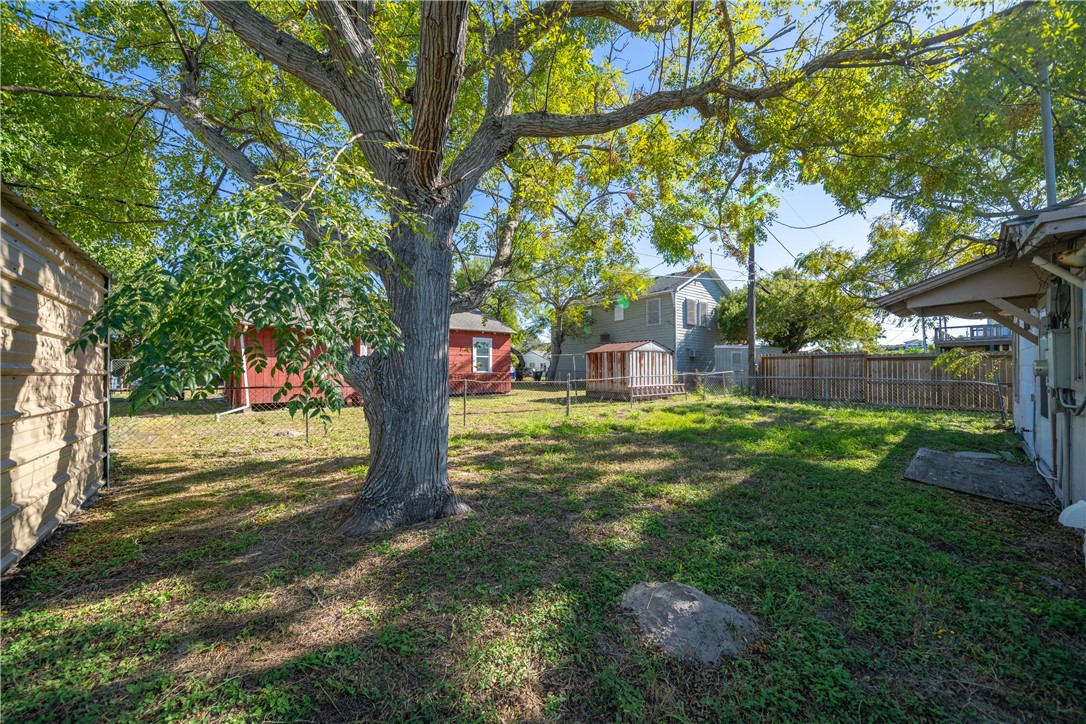 4117 Summit Drive Corpus Christi, TX 78418 - Photo 19 of 22 a view of a yard with plants and a large tree