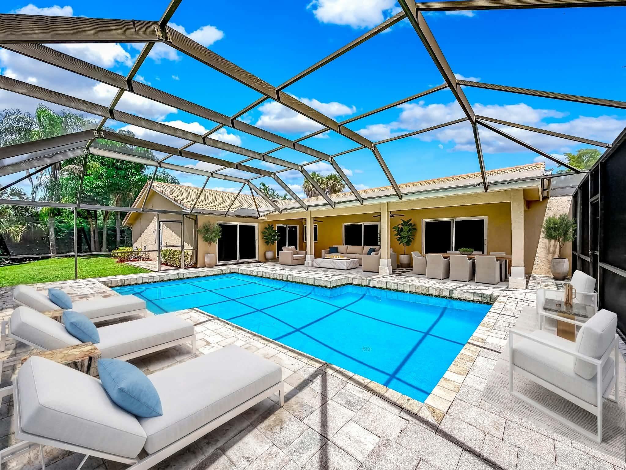 20764 Sorolla Terrace Boca Raton, FL 33433 - Photo 39 of 55 Screened in Pool-Virtually Staged