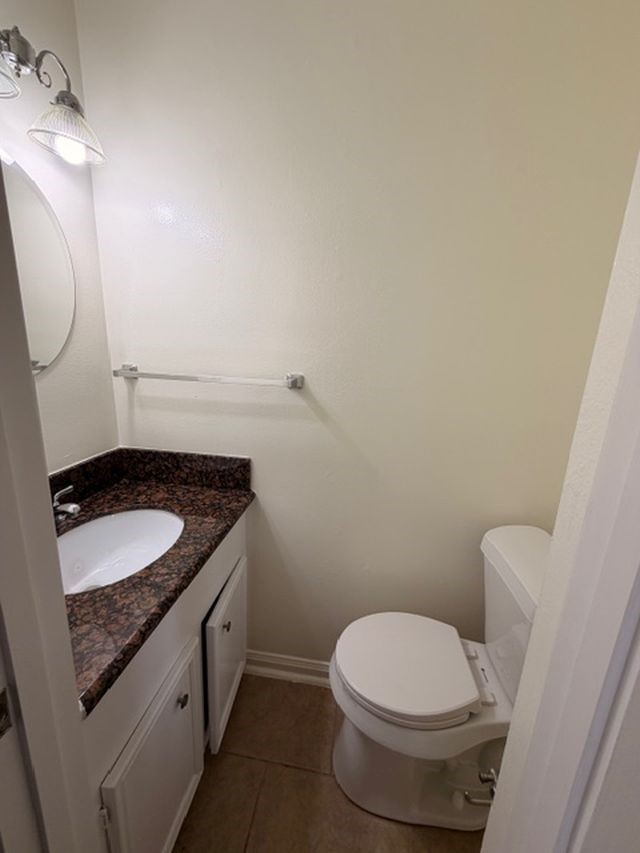 2807 Kenross Street Houston, TX 77043 - Photo 6 of 21 a bathroom with a granite countertop toilet and a sink