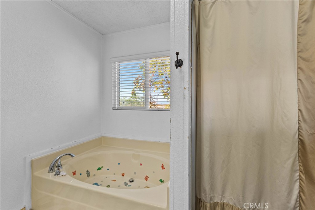 33945 Red Mountain Road Hemet, CA 92544 - Photo 17 of 30 a bath tub sitting in a bathroom next to a window