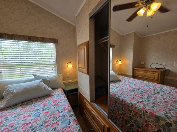 a bed room with a bed