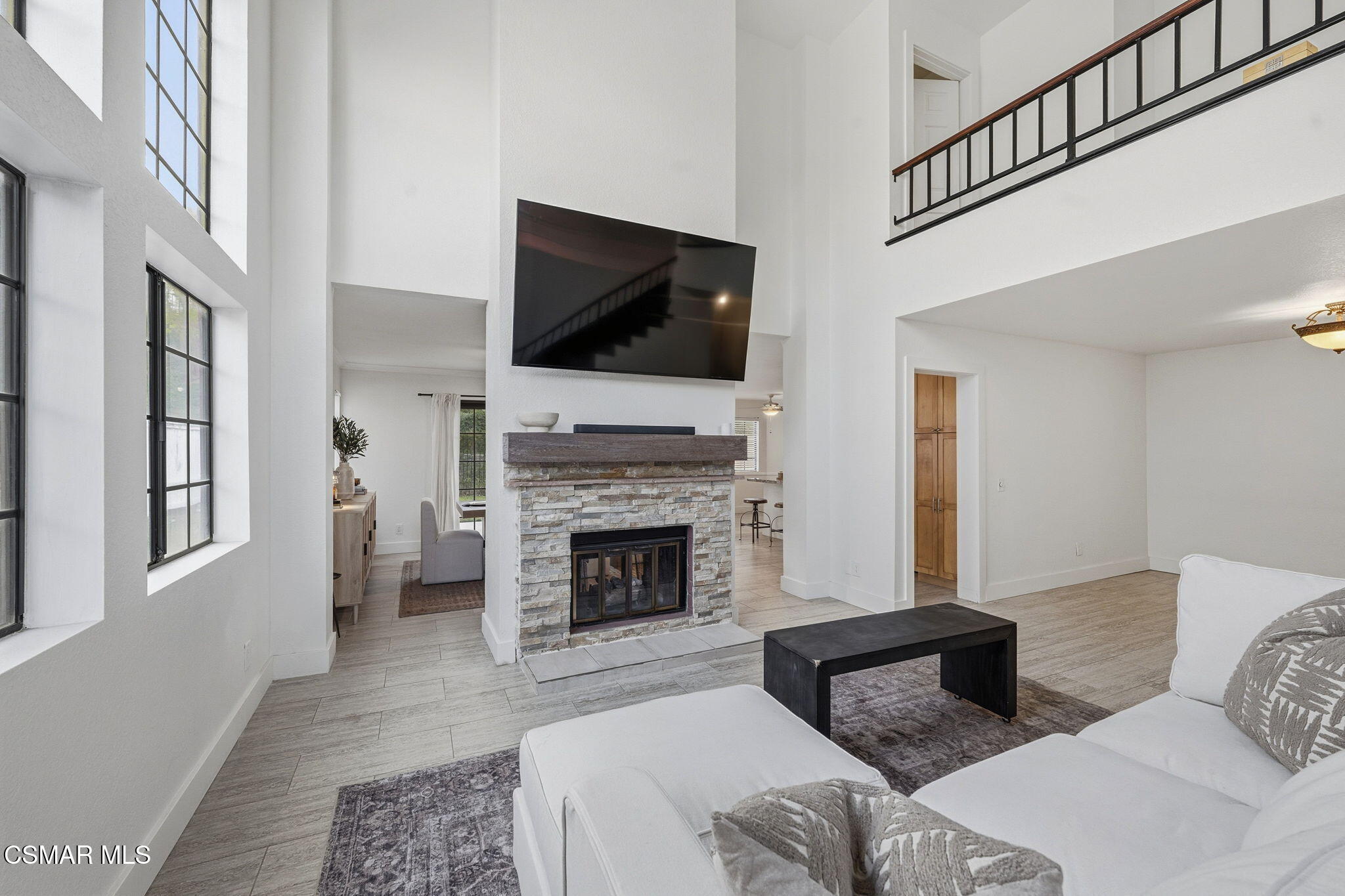 847 Links View Drive Simi Valley, CA 93065 - Photo 12 of 45 a living room with furniture fireplace and flat screen tv