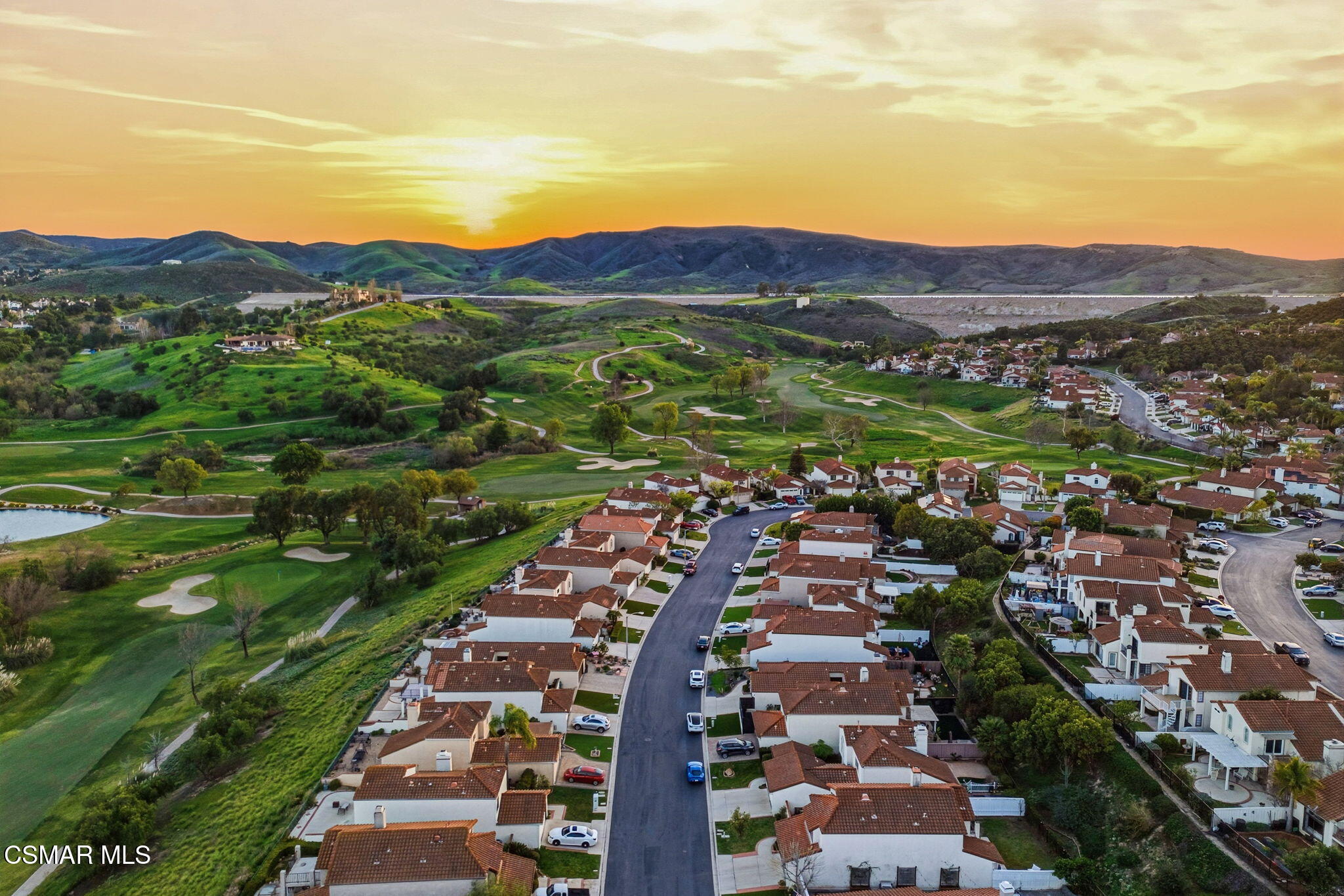 847 Links View Drive Simi Valley, CA 93065 - Photo 41 of 45 an aerial view of residential houses with outdoor space