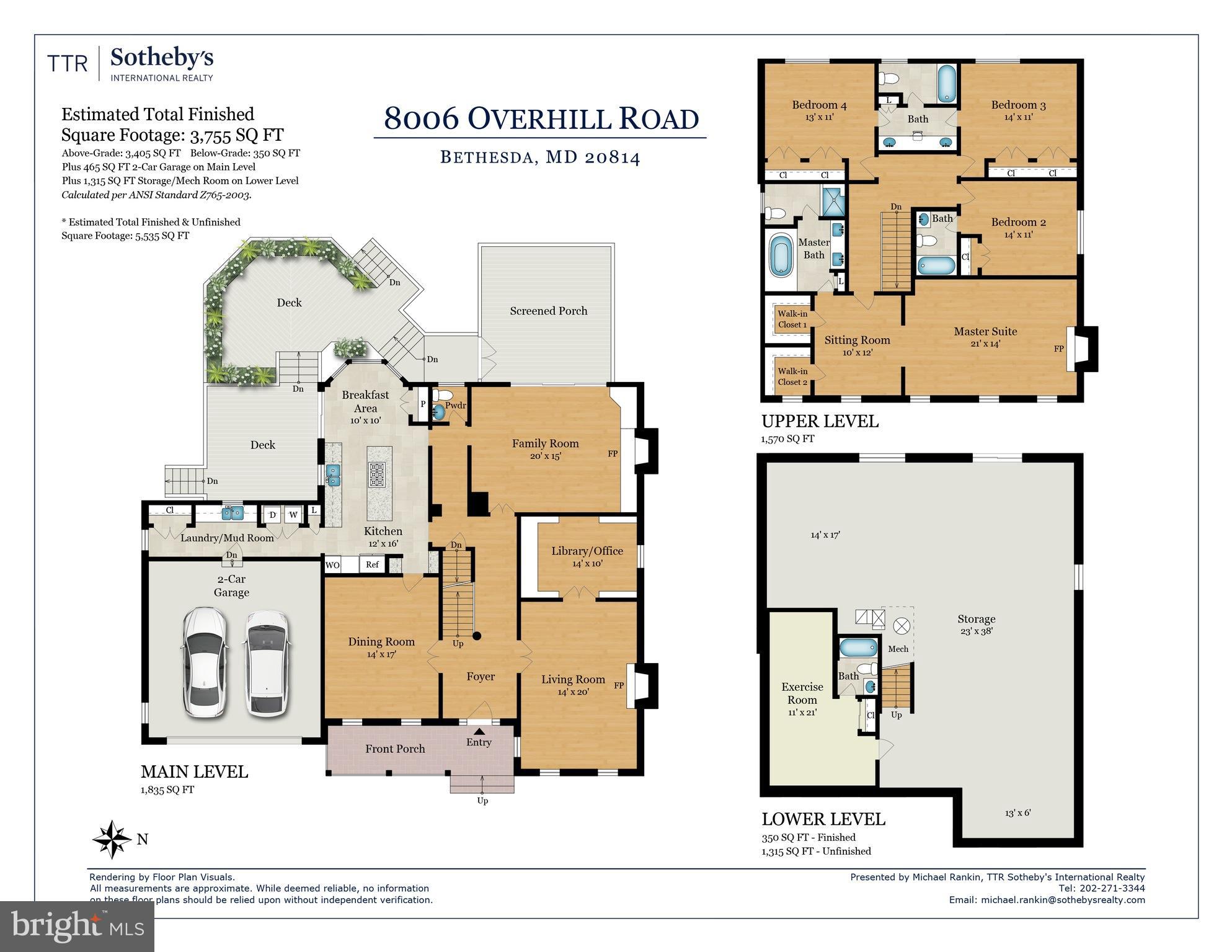 8006 Overhill Road Bethesda, MD 20814 - Photo 28 of 28 Floor Plans