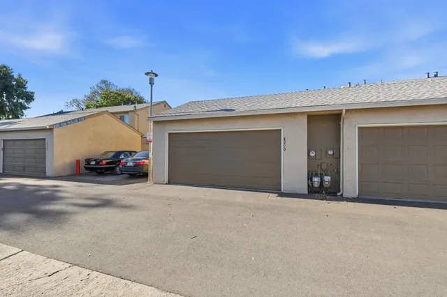 a view of a car garage