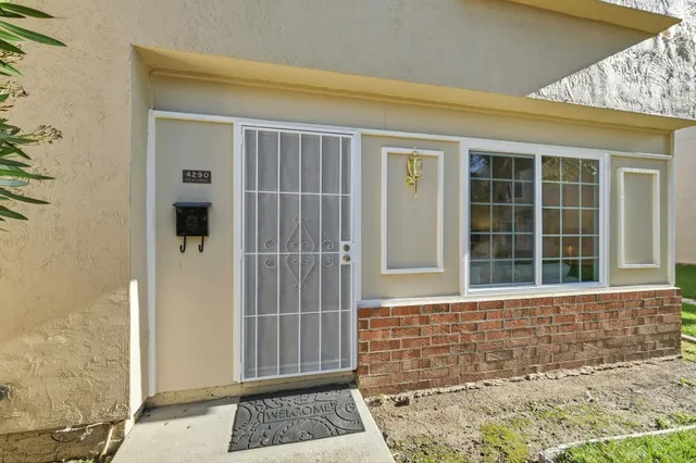 a front view of a house