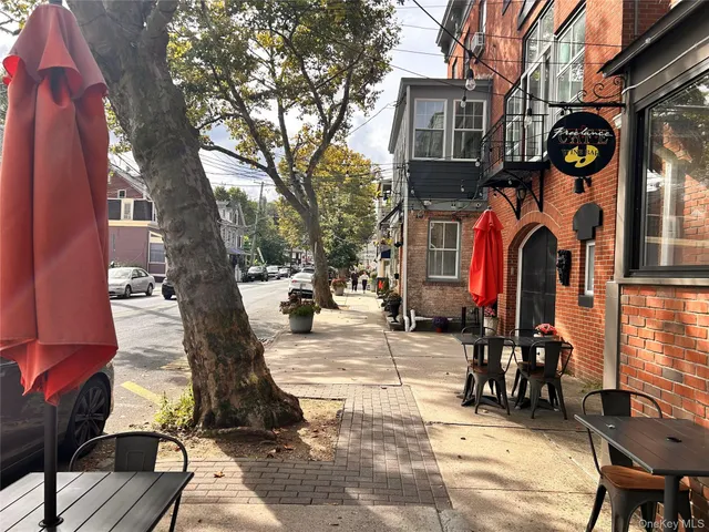 a view of lake with building in background