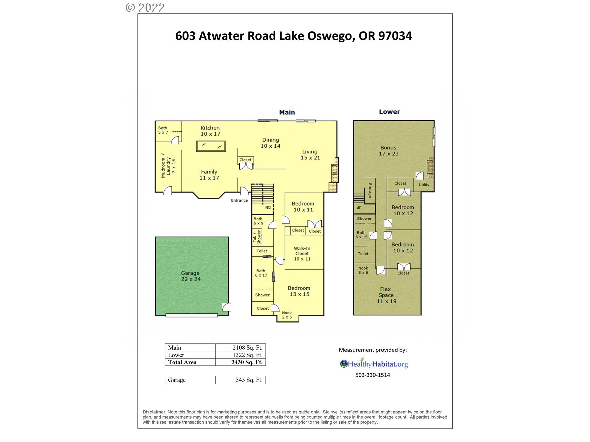 603 Atwater Road Lake Oswego, OR 97034 - Photo 32 of 32 Floor Plan
