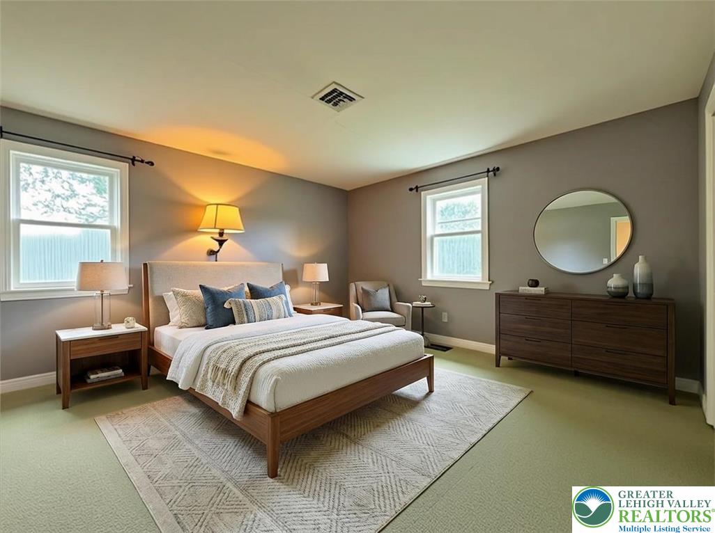 2507 Rachael Lane Orefield, PA 18069 - Photo 25 of 53 a bedroom with a bed mirror and window