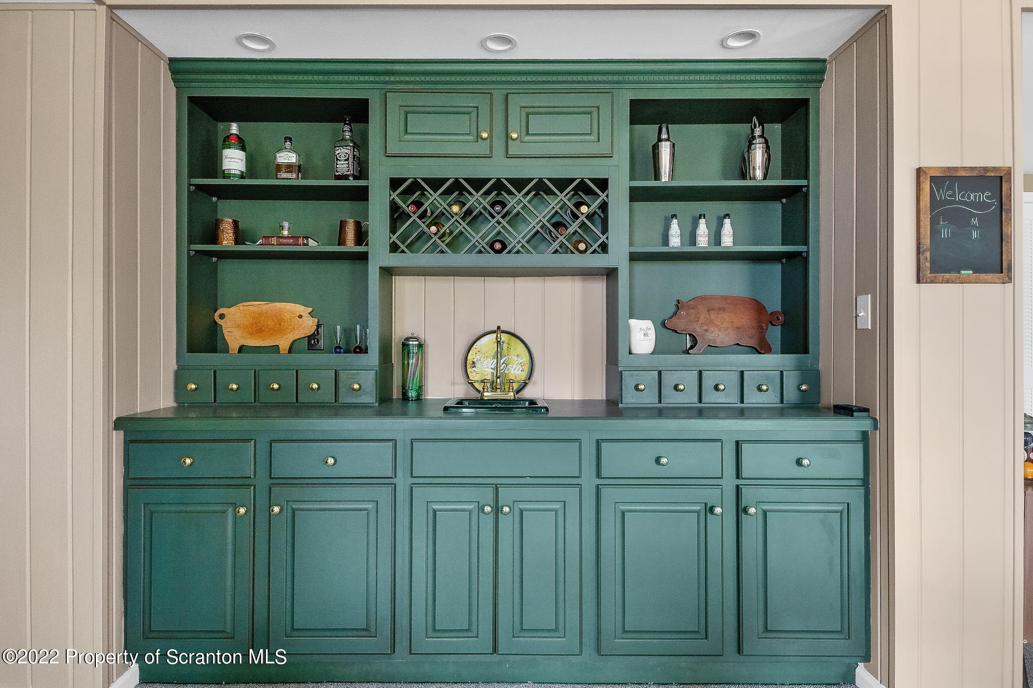 773 Greens Dallas, PA 18612 - Photo 28 of 44 a front view of a kitchen with granite countertop cabinets