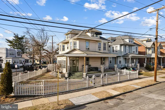 a view of a building with a street