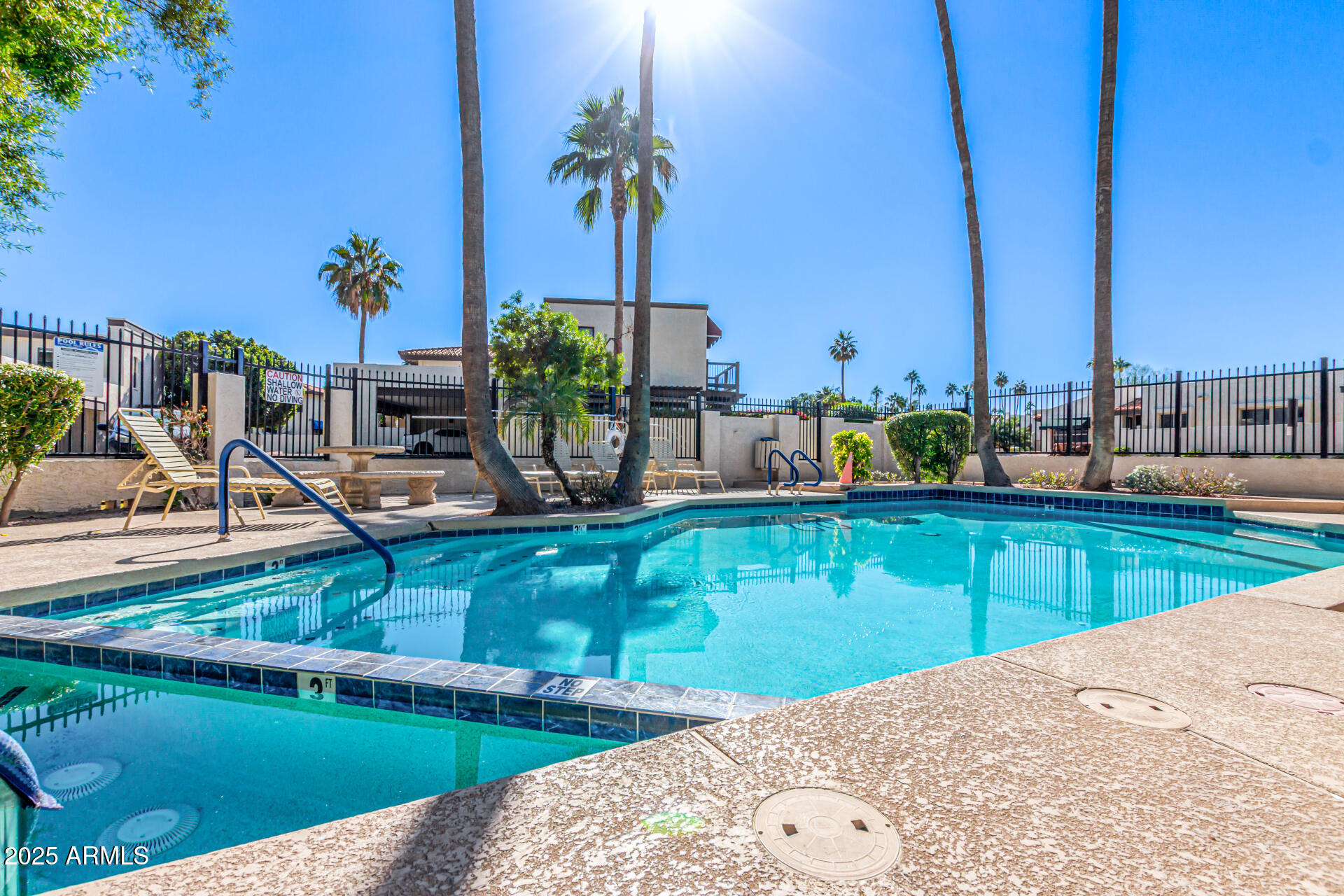 8445 South 48th Street, Unit 2 Phoenix, AZ 85044 - Photo 32 of 32 swimming pool view with a garden space