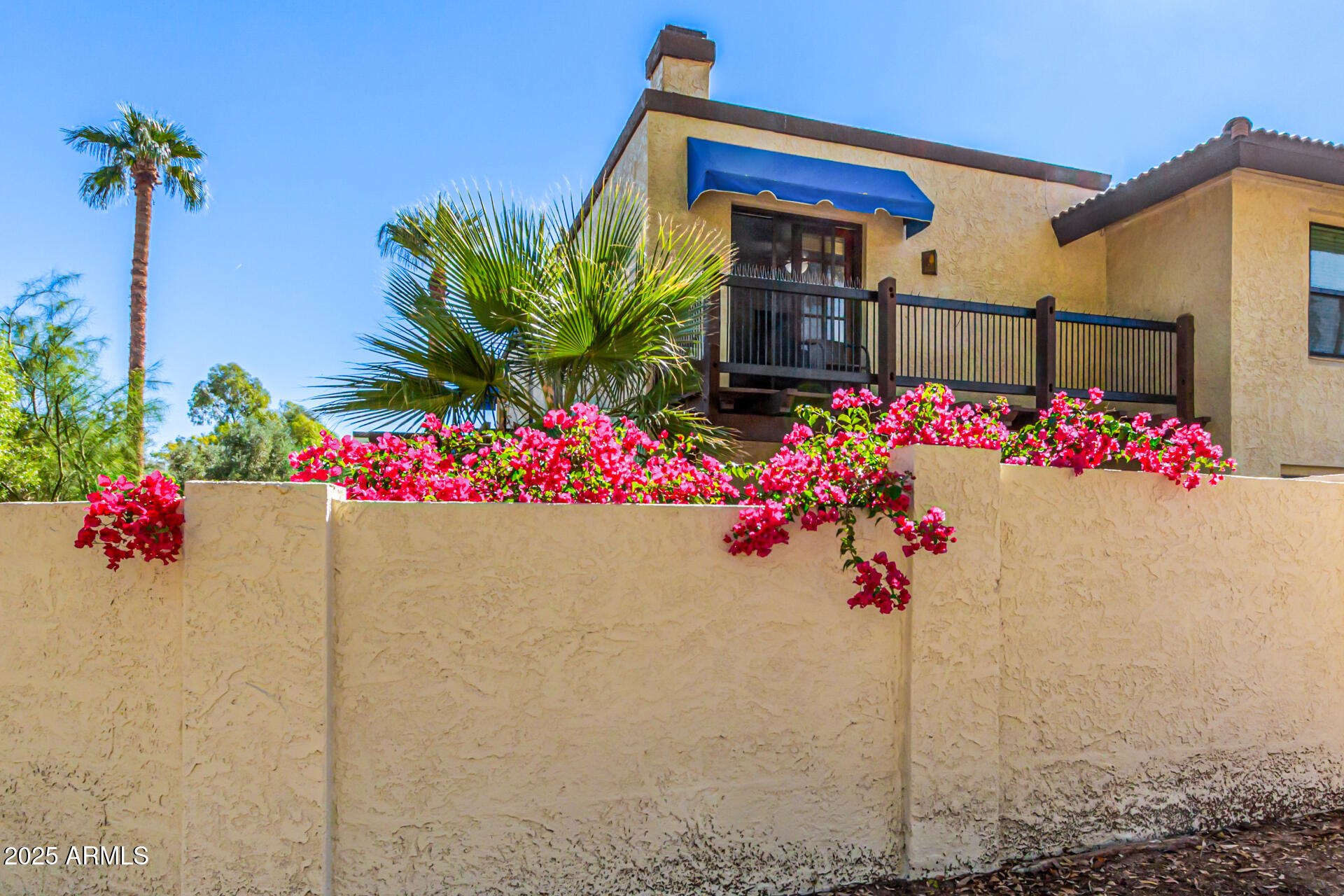 8445 South 48th Street, Unit 2 Phoenix, AZ 85044 - Photo 4 of 32 a front view of a house with a lot of flowers